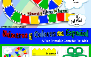 Spanish Numbers and Colors Game For Kids