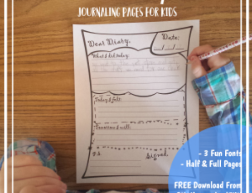 Free Printable Dear Diary Journaling Pages For Kids