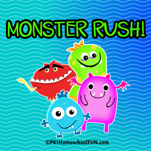 Monster Rush Time Telling Game