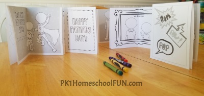 Print Fathers Day Cards For Your Kids To Color Free Printables Super Hero Fathers Day Cards