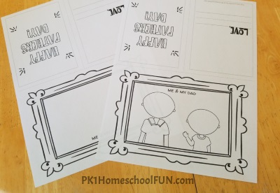 Free Printable Fathers Day Cards Your Kids Can Color and Draw Faces