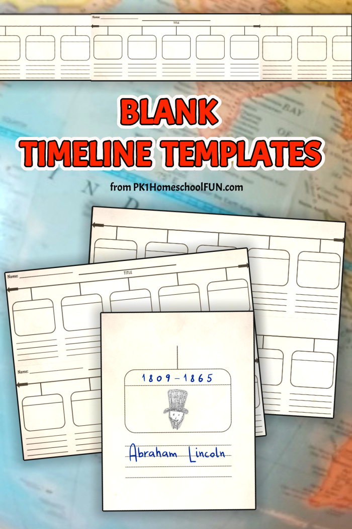 Free Printable Blank Timeline Templates For History – PK1Kids