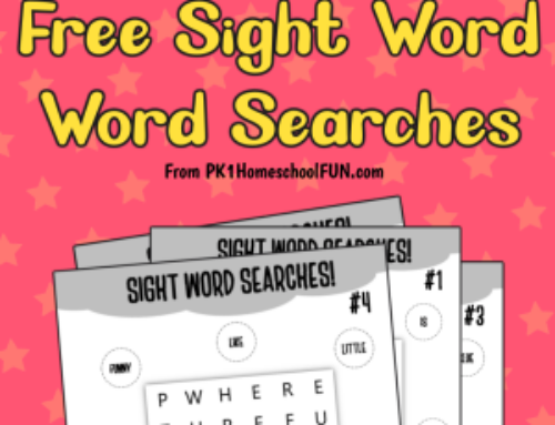 Free Printable Sight Word Word Searches