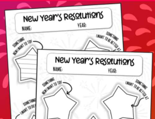 New Year’s Resolution Worksheet For Kids
