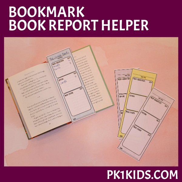 free printable to help kids write a book report