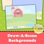 teach a preschooler to draw with these backgrounds
