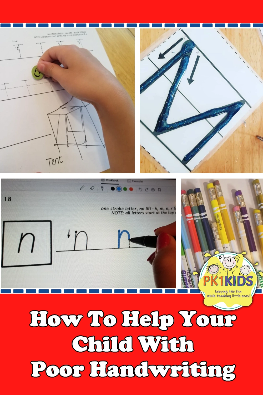 how to help kids with poor handwriting pk1kids