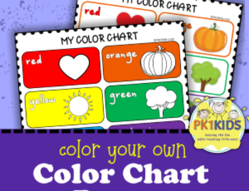 Color Your Own Preschool Color Chart & Poster