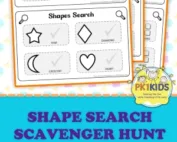 free printable shape search for preschool