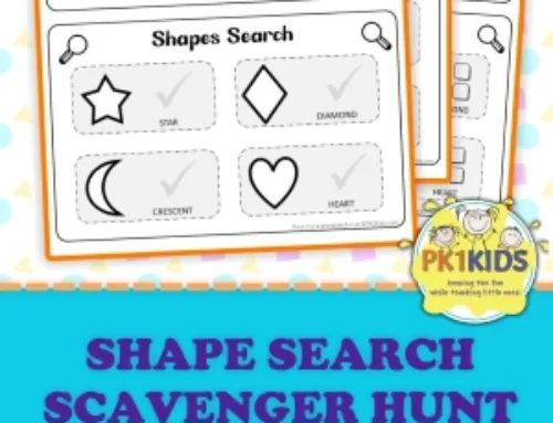 Free Shapes Search Scavenger Hunt Printable