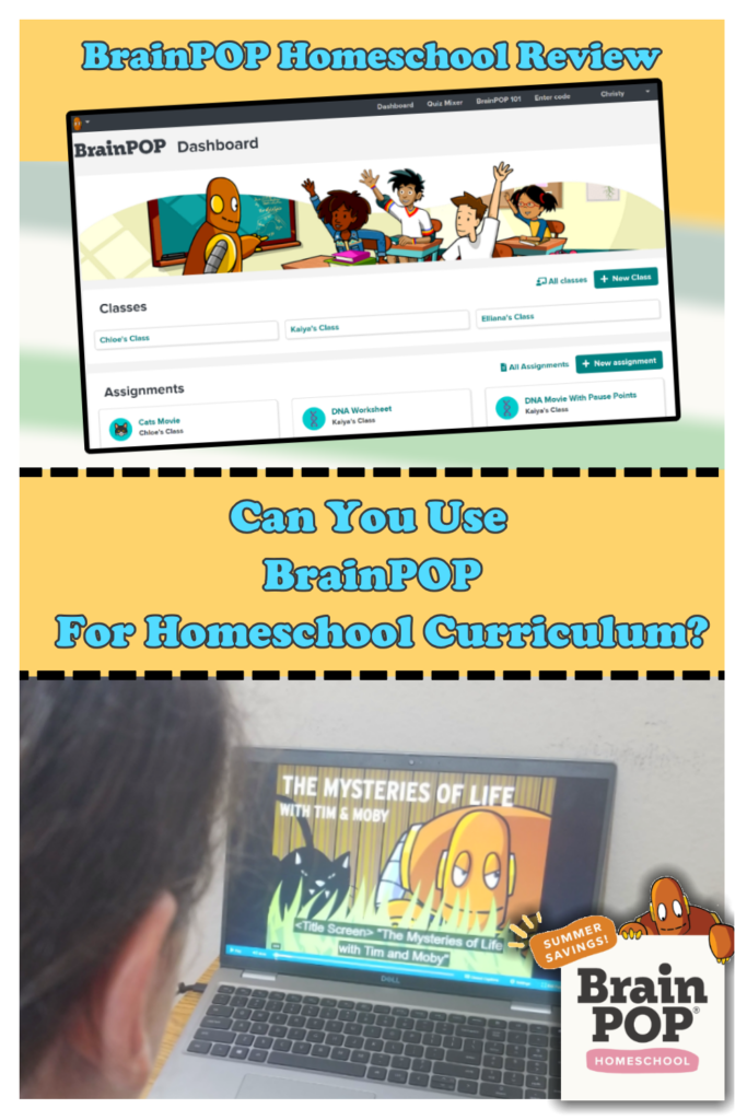 Homeschool Eclectically - or exclusively with BrainPOP Homeschool