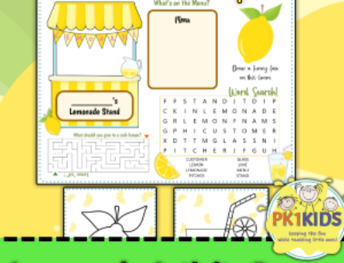 Summer Fun Activity Pages – Lemonade Stand