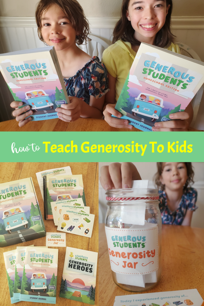 This Homeschool Curriculum Kit from Generous Family teaches generosity in all areas of life.