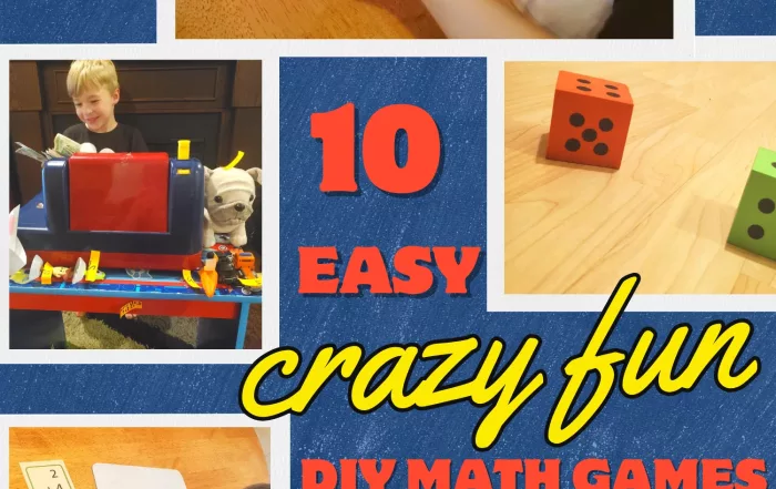 Here are 10 easy, crazy fun, DIY math games for homeschooling preschool & kindergarten